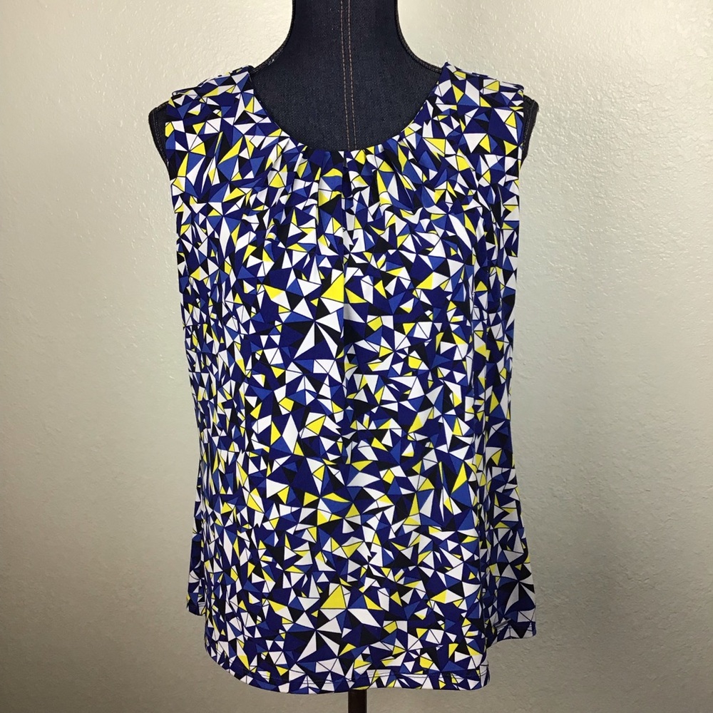 Calvin Klein -  Kaleidoscope Blue/Yellow/White Top